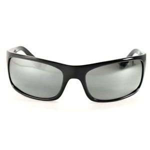 Maui Jim PEAHI MJ202-2M Black Matte Rubber/ Natural Grey Polarized Sungl…